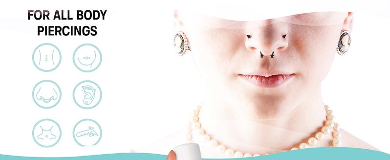 Base Laboratory Piercing Aftercare Spray - Saline Spray for Piercings For Piercing & Keloid Bump Removal for Ears, Bell Wound Healing