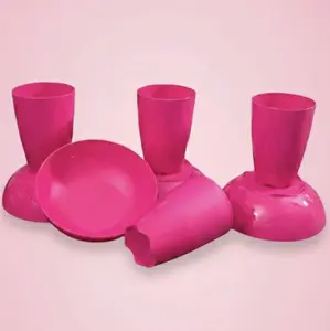 glass and plate set