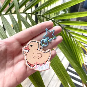 Duck Off Keychain (Wooden)