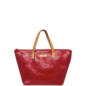 Pre-owned Louis Vuitton Leather tote bags Tote Bag Vernis Red (mg1231m5)