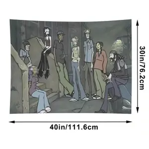 Wall tapestry/ Teenager room decor/ Wall decor/ Poster/Mtv Downtown Decoration Cotton Dorm Mirror Home Goods Boho Shabby Chic