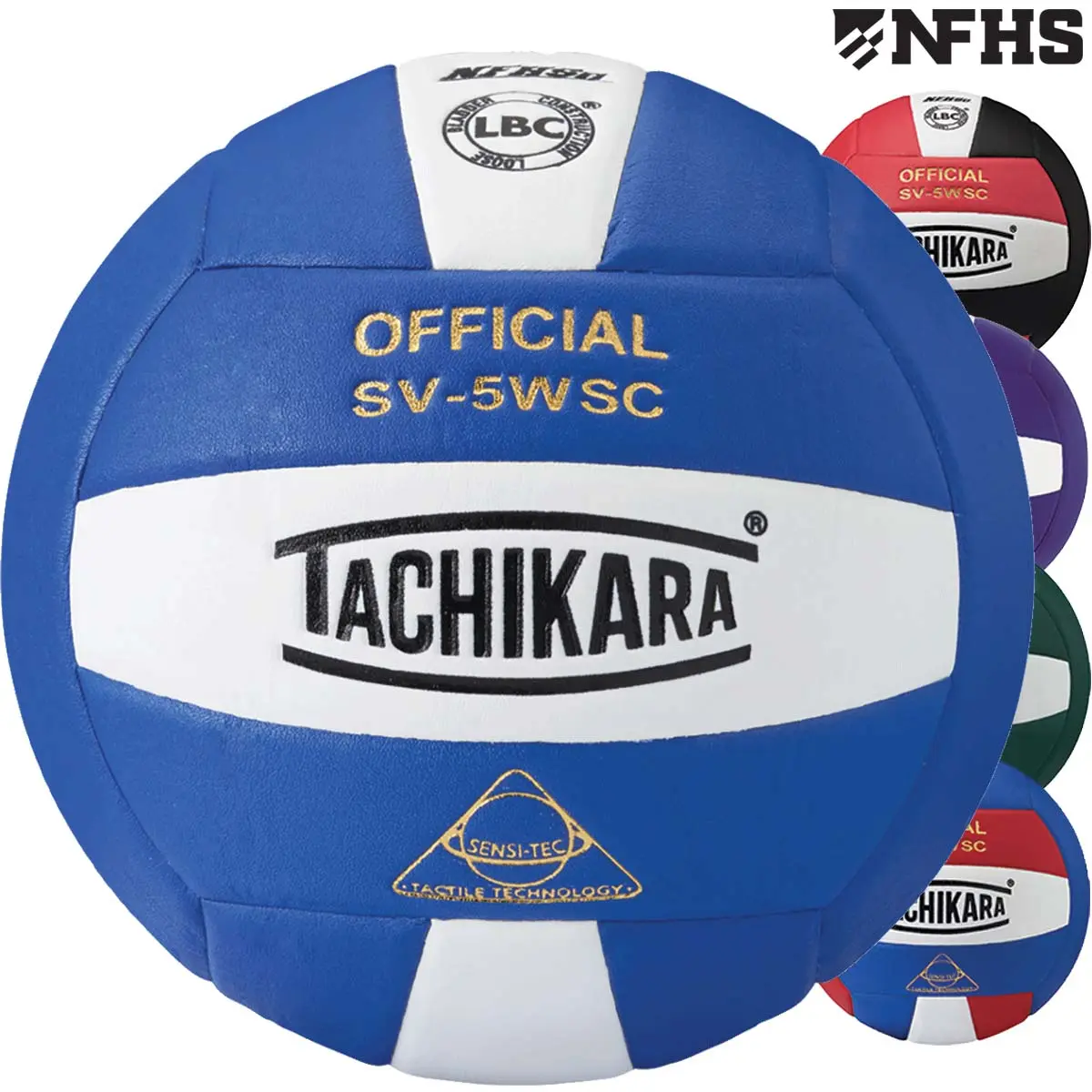 Tachikara SV-5WSC Volley Ball - Sensi-Tec Composite Leather, NFHS Approved Game Ball, Soft Touch, LBD Construction