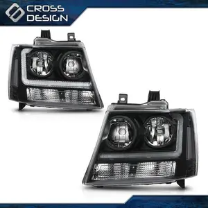 CROSSDESIGN LED Headlights Lamps Left & Right Fits 07-14 Chevy Tahoe Suburban CROSSDESIGN LED Headlights Lamps Left & Right Fits 07-14 Chevy Tahoe Suburban