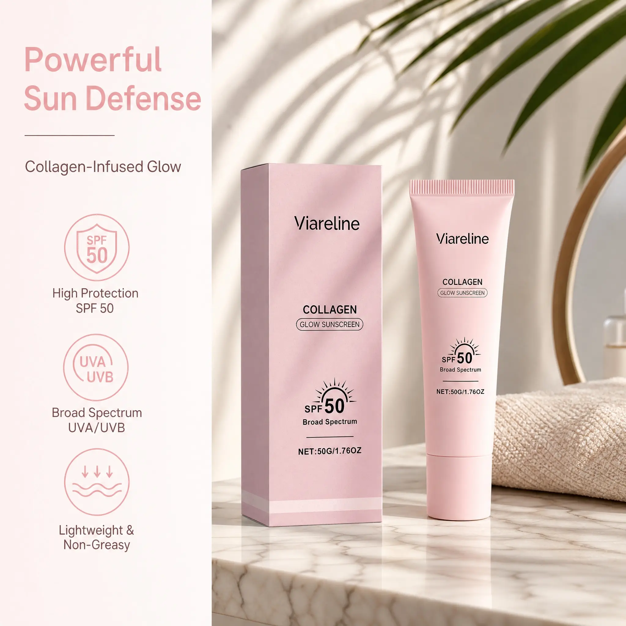 Halo Glow Skin Tint SPF 50 -Like Skin Tint with Mineral SPF 50 Sunscreen, Lightweight & Water-Resistant