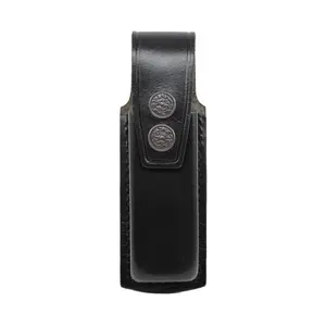 Holster KM001 Handmade Leather Single Magazine Pouch/Carrier/Case with Belt Clip for Colt 1911