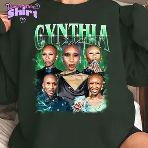 Cynthia Erivo Vintage Musical Fan Shirt, Broadway Inspired Graphic Tee, Unisex T-Shirt Sweatshirt Hoodie Gift 6NT