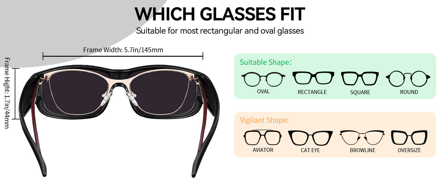 Polarized Fit Over Sunglasses for Men, Fashion Accessories for Outdoor Activities, Stylish Glasses, Polarized 100% UV400 Protection, Classic Sports Style Lightweight Design ST0006 SpringStatements