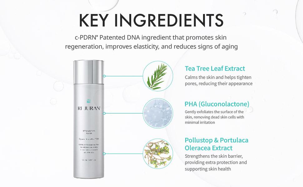 REJURAN Rebalancing Toner, c-PDRN - Hydrating and Soothing Facial Toner for Improving Skin Texture and Strengthening Skin Barrier (4.05 fl oz) REJURAN Rebalancing Toner, c-PDRN - Hydrating and Soothing Facial Toner for Improving Skin Texture and Strengthening Skin Barrier (4.05 fl oz)