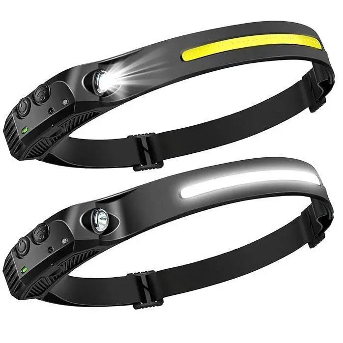 2025 Rechargeable LED Headlamp--230 COB Super Bright Head Lights For Forehead--SuperBright Headlight for Outdoor Hiking Running Fishing Camping Working