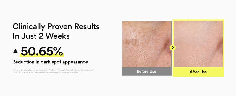 VEGANIFECT Vitamin C Glow Mist for Radiant Skin, Hydrating Serum Mist with Niacinamide & Glutathione, Korean Vegan Skincare, 3.38 Fl Oz