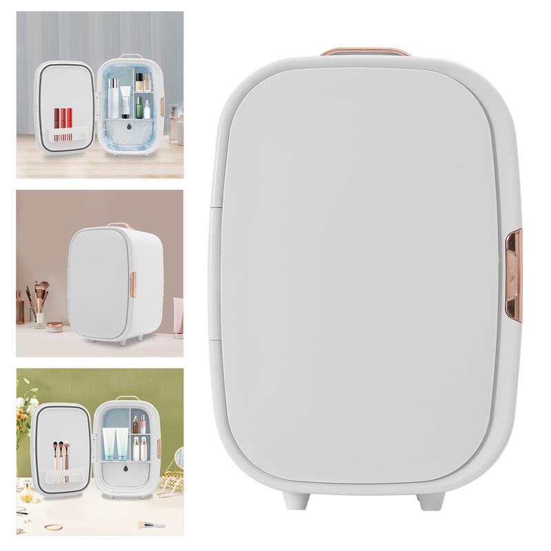 CNCEST 12.68Qt Cosmetic Refrigerator Dual Cooling Heating 39-140°F Quiet 20dB with Car Home Adapter for Skincare Makeup