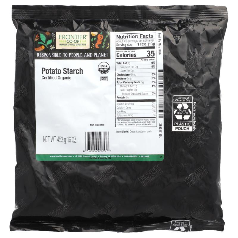 Frontier Co-op Organic Potato Starch, 16 oz (453 g)