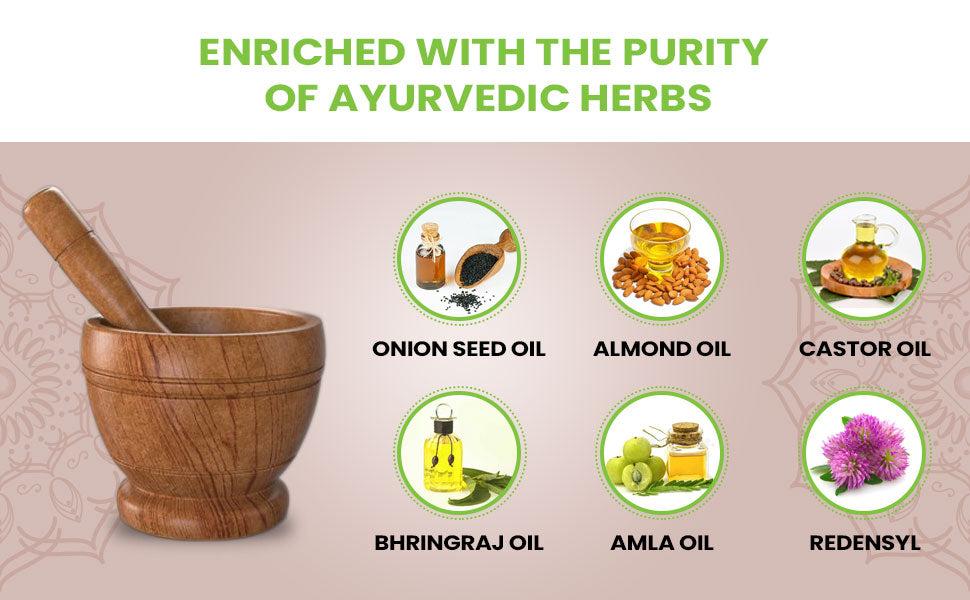 Mamaearth Onion Hair Oil With Onion & Redensyl For Hair Fall Control Adds Strength & Shine For All Hair Types