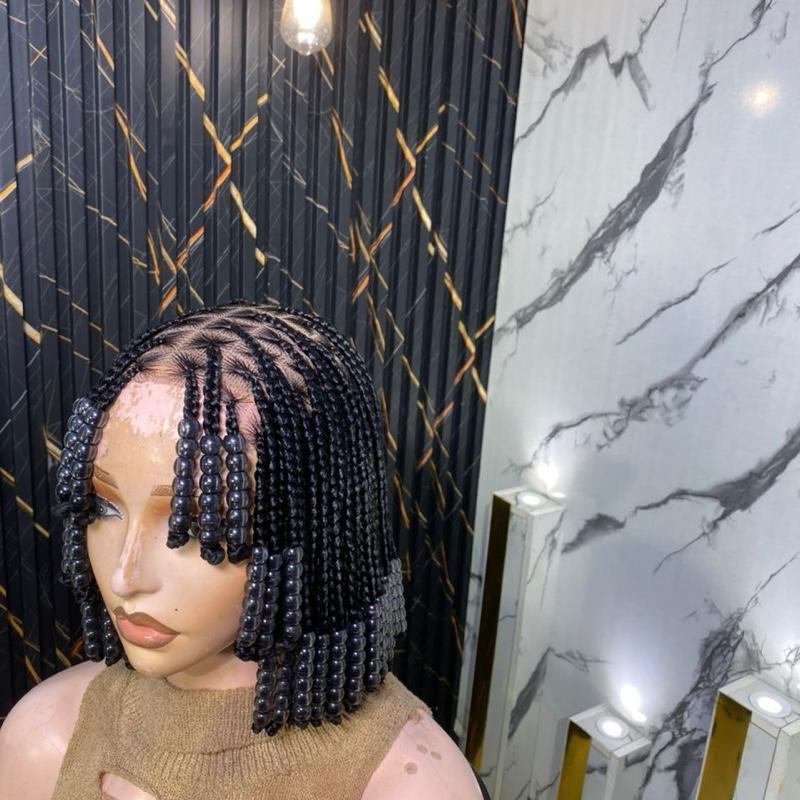 Box Braid with Beads