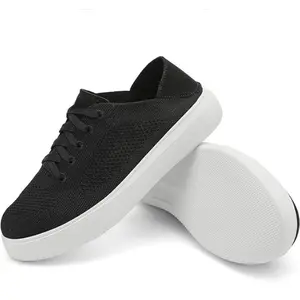 UBFEN Breathable Slip On Sneakers Women Lace Up Comfort Casual Shoes