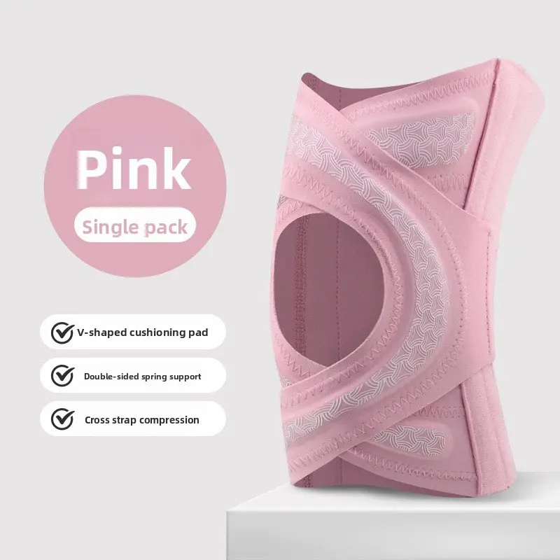 Sports Knee Pads Meniscus Joint Cross Strap Pressure Sheath Running Knee Support Fixed Patella Protection