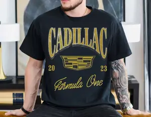 Cadillac F1 Team Retro Style Shirt, Vintage Racing Logo Tee, Vintage Style, Graphic Tee, Streetwear for Fans