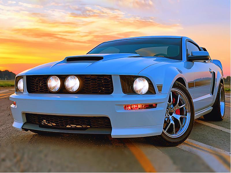 Nilight Headlight Assembly Compatible with 2005 2006 2007 2008 2009 Ford Mustang Headlamps Replacement Black Housing Clear Reflector Upgraded clear Lens Driver and Passenger Side