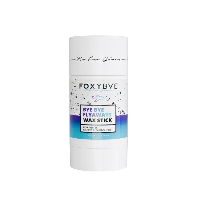 FoxyBae Bye Bye Flyaways Wax Stick – Hair Wax Stick for Slick Back, Edge Control & Flyaway Taming – Non-Greasy with Beeswax & Biotin – 2.5 fl oz