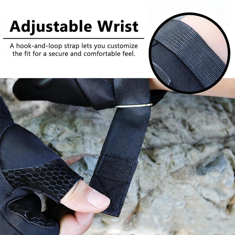 LED Flashlight Gloves,Half Finger Lighted Gloves,Adjustable Wrist Strap,Flashlight Gloves with 8 LED Cool Gadget Finger Lights for for Camping Fishing Repairing,Cycling,Running Camping,Christmas Birthday Gifts for Men and Women