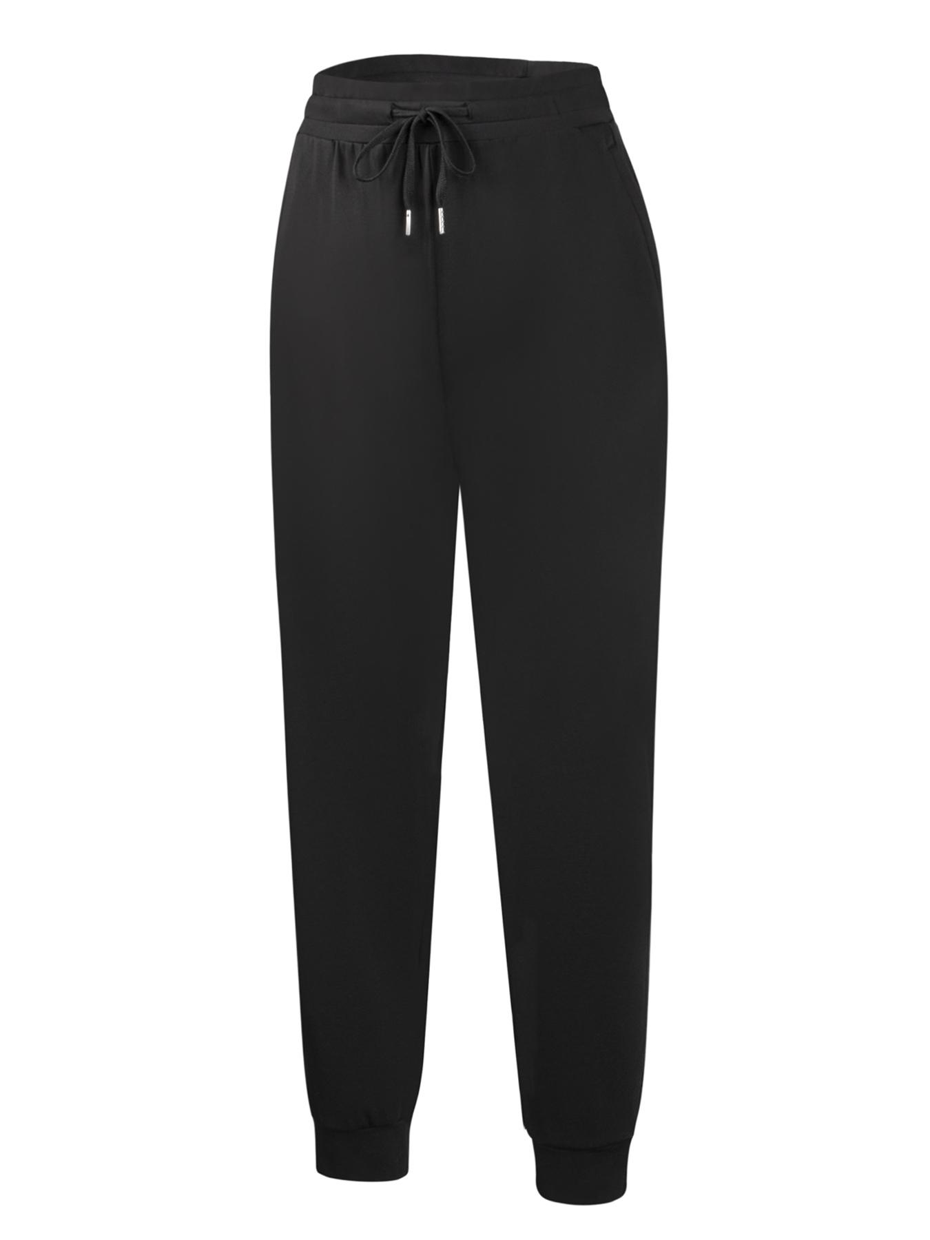Women's High Waisted Athletic Joggers with Drawstring & Side Pockets ,Workout Yoga Gym Sweatpants , Lounge Pants for Running, Fitness, Casual Everyday Active Wear Women's High Waisted Athletic Joggers with Drawstring & Side Pockets ,Workout Yoga Gym Sweatpants , Lounge Pants for Running, Fitness, Casual Everyday Active Wear