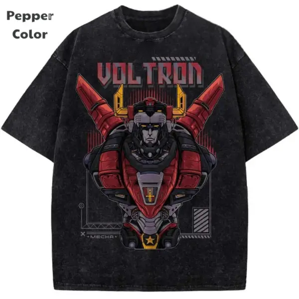 Voltron Shirt, Animated Shirt, Vintage Tee-  Unisex S-3XL - Menswear & Womenswear - Streetwear Tops - Casual Cotton Crewneck Shortsleeve Tshirt