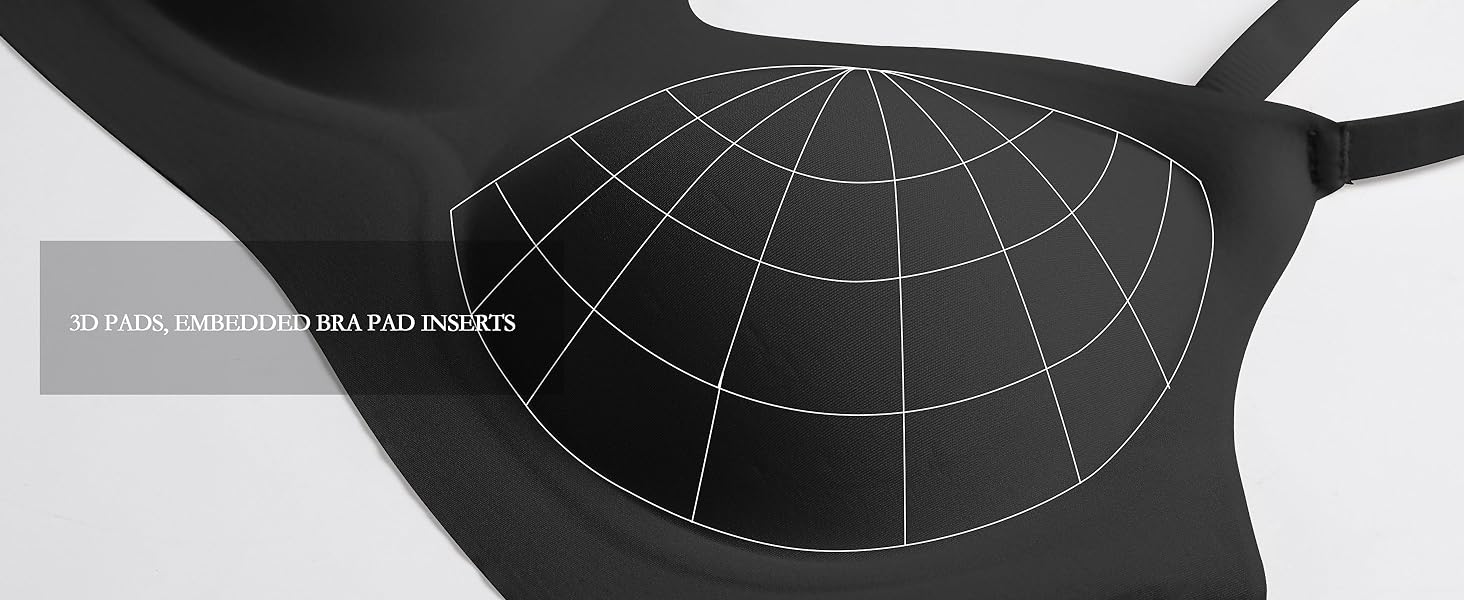 OEAK Womens Seamless Jelly Bra No Underwire Comfort Push Up Bras Buttery Soft Wireless Full Coverage Sport Everyday Bra OEAK Womens Seamless Jelly Bra No Underwire Comfort Push Up Bras Buttery Soft Wireless Full Coverage Sport Everyday Bra