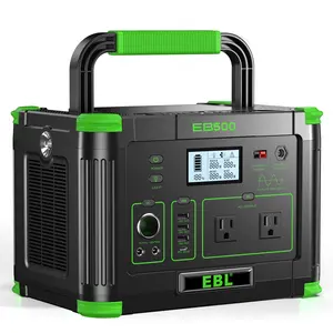 500W 519Wh Portable Power Station Solar Charger Generator Supply Home Back Up 500W 519Wh Portable Power Station Solar Charger Generator Supply Home Back Up