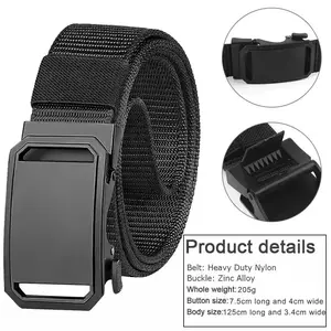 Adjustable Nylon Belt with Quick Release Buckle