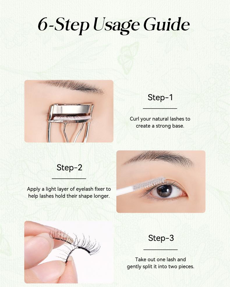 WOSADO Botanic Collection Extended- Band Soft Magnetic Eyelashes All-in-One Box Waterproof Reusable Glue-Free Eyeliner-Free Makeup Cosmetic