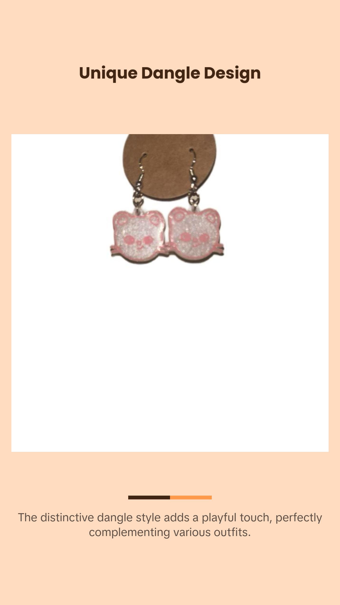 SK zoo dangle earrings