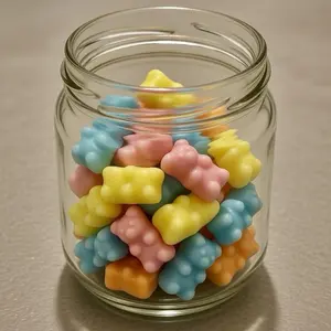 Mini Bear Soap Jar Party Gift - Almonds and Honey scent