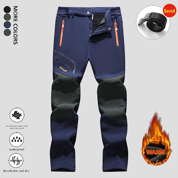 Insulated Waterproof Thermal Hiking Pants, Men's Winter Pants Fleece Lined Ski/Snow Pants, Water Resistant with 4 Zippered Pockets, Outdoor Work Pants by FallFreshness Outdoor Fun Trousers Snowboarding Menswear Sweatpants Men Pants Men