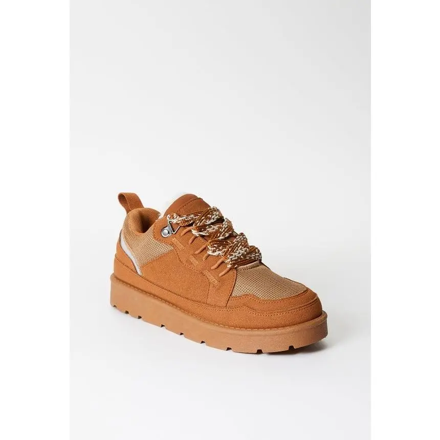 Women's Faux Suede Sneakers - Casual Low-Top Lifestyle Shoe Trainers with Lightweight Cushioning, Non-Slip Sole, Cross Trainers Support, Laces Closure, Shoes, Walking Shoes, Footwear
