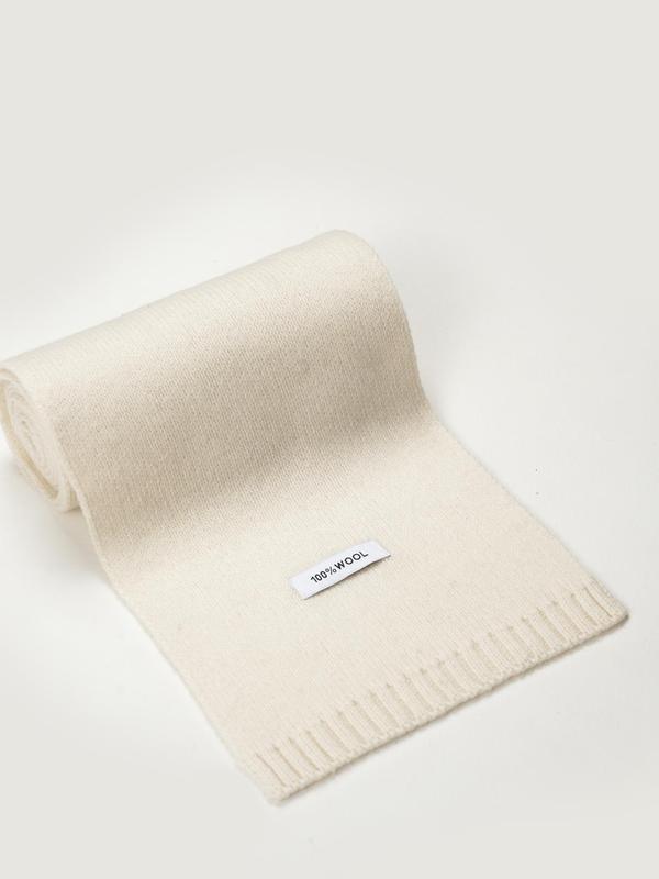 100% Wool Solid Color Scarf Elegant Thickened for Women  Men Fashion Accessories for Fall  Winter Chunky Herringbone Casual All - Season Wear balaclava floral print long scarf leopard hat stylish formen and outdoor