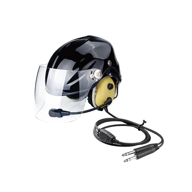 GA Over-Ear Aviation Intercom Headset for Pilots - Dual Plugs, Plastic Construction, Comfortable Earpads, Excellent Sound Quality