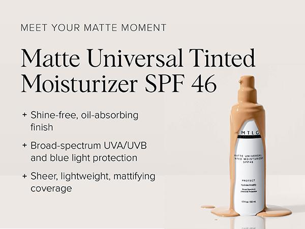 DRMTLGY Matte Universal Tinted Moisturizer SPF 46 1.7 fl oz Facial Hydrate DRMTLGY Matte Universal Tinted Moisturizer SPF 46 1.7 fl oz Facial Hydrate