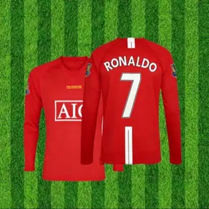 08 09 Retro RONALDO  #7 Vintage Soccer  Jerseys