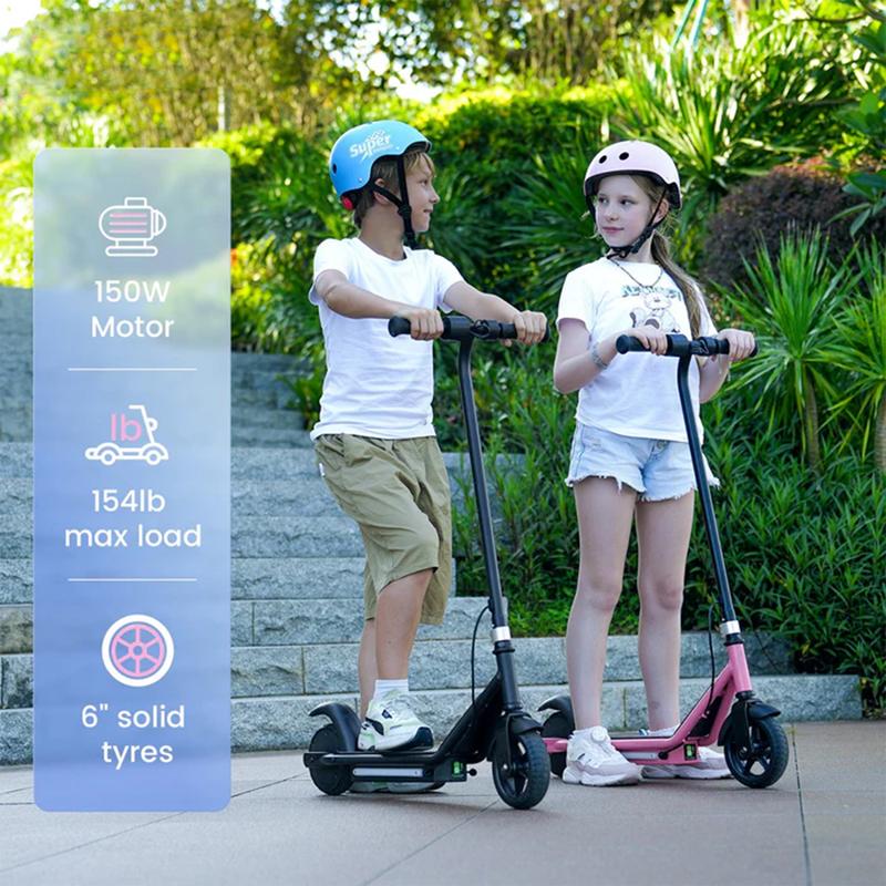 【Christmas Sale】 Electric Scooter for Kids- Aluminum Alloy Frame, 12 Mph & 9 Miles Range , 150W/200W Motor, Lightweight 20 lb, LED Lights & Electronic Brakes, Kids Foldable Electric Scooter for Kids
