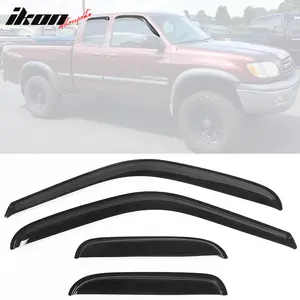 Window Visors for Toyota Tundra Extended 2000-2006 Slim Style Smoke Acrylic