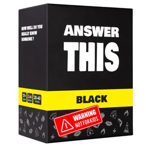 Answer This - How Well Do You Know Your Close Friends? - Hilarious Party Card Game for Adults - 150 Bold Questions for Game Night and Group Fun