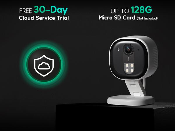 Winees Smart Cameras for Home/ Pets Security, Wired 2K Wi-Fi Camera for Indoor/Outdoor, AI Alarm Detection, Color Night Vision, 2-Way Audio, 2.4G