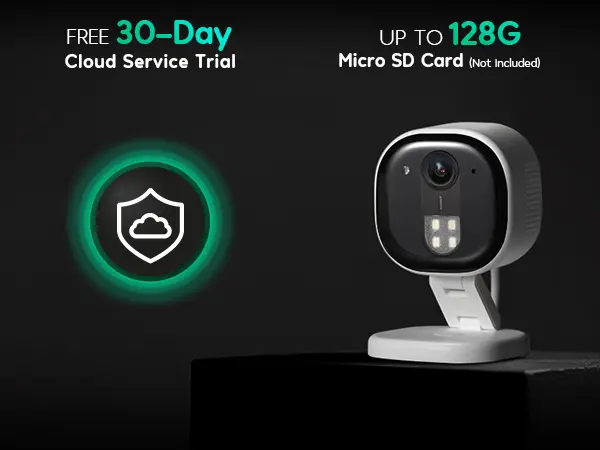 winees 2K Home Security Camera Indoor Outdoor, Wired WiFi Camera for Home, AI Human & Pet Detection, Color Night Vision, Two-Way Audio, Pet Camera & Baby Monitor, Cloud & 128GB SD Storage