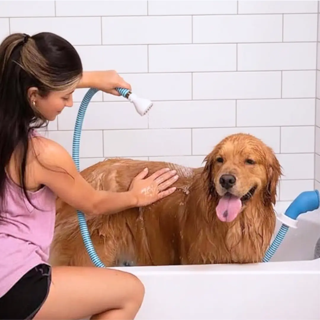 Rinseroo: SHARK TANK WINNER! No-Install Tub Hose With Sprayer – 5 ft. Shower HoseTub Spout  Attachment , Hair Washing, Baby Bath, Pet Care