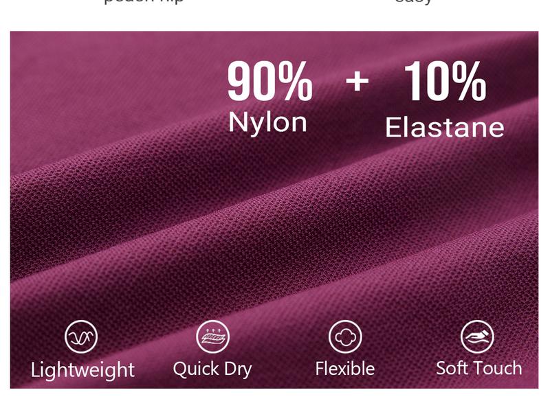 YEOREO Women’s Workout Shorts Low-Rise 2.5" Seamless Stretch Athletic Training Shorts for Gym, Yoga & Running