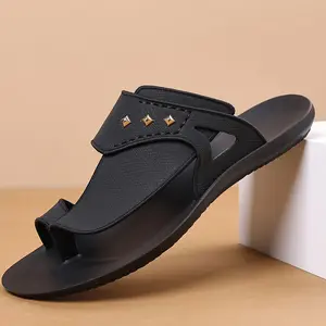 Men’s Toe Post Sandals – Retro Style, Non-Slip, Wear-Resistant Casual Outdoor Flip Flops summervibes