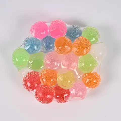 Crunch & Squish Bead Stress Ball 6cm Crunchy Sound Fidget ASMR Toy Soft Shell Non-Edible Sensory Squeeze Assorted Styles Ages 3+