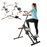 Vertical Stepper Machine Foldable 220LBS Capacity, Digital Monitor for Full Body Cardio Workout. Space-Saving Home Gym Exercise Equipment for Unisex Adults.