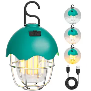 Turquoise Blue Rechargeable Camping Lantern,Waterproof USB  for outdoor & indoor power outage