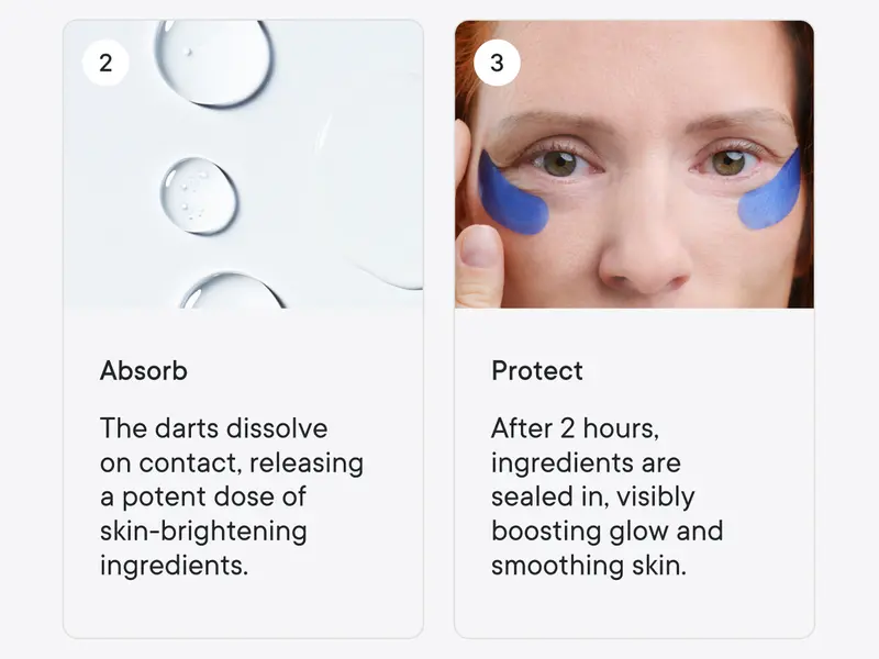 Product Introduction of Qure Micro-Infusion Anti Wrinkle Patches for Smile Line, Frown lines, Under Eye Bags, Puffiness, Crow's Feet - Retinol, Niacinamide, Caffeine, Peptides - Dissolvable for Overnight Use - 8 Pairs 5